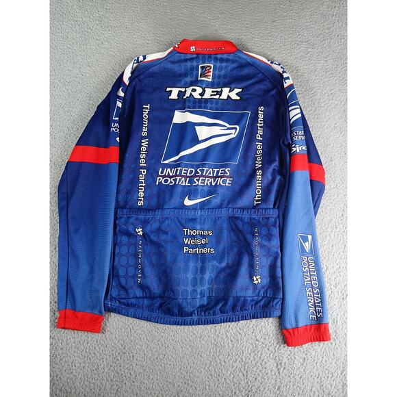 Nike Trek United States Postal Service USPS Cycling Jersey Men Large Long Sleeve - Picture 5 of 7